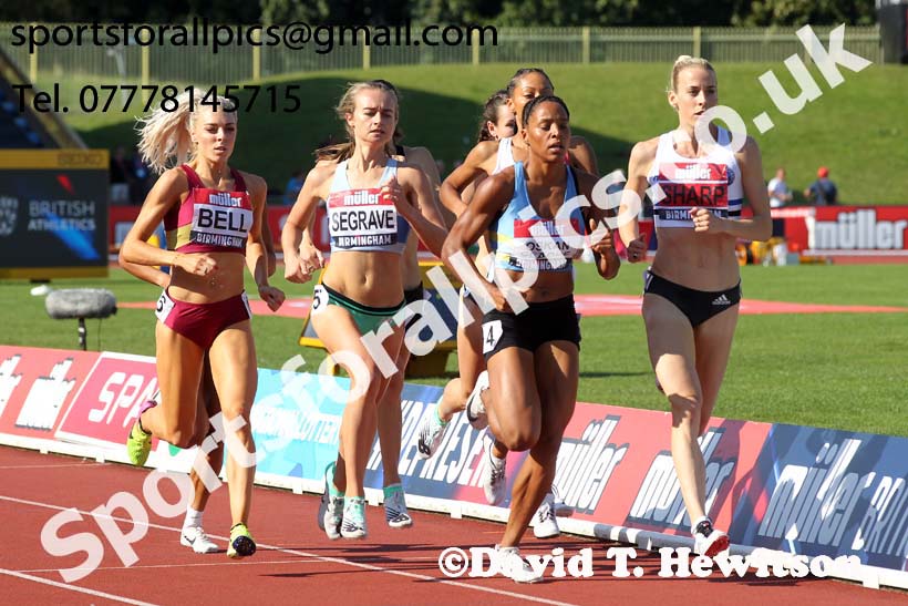 Womens 800 metres, 2019 Muller British Championships, Alexander Stadium, Birmingham. Photo: David T. Hewitson/Sports for All Pics